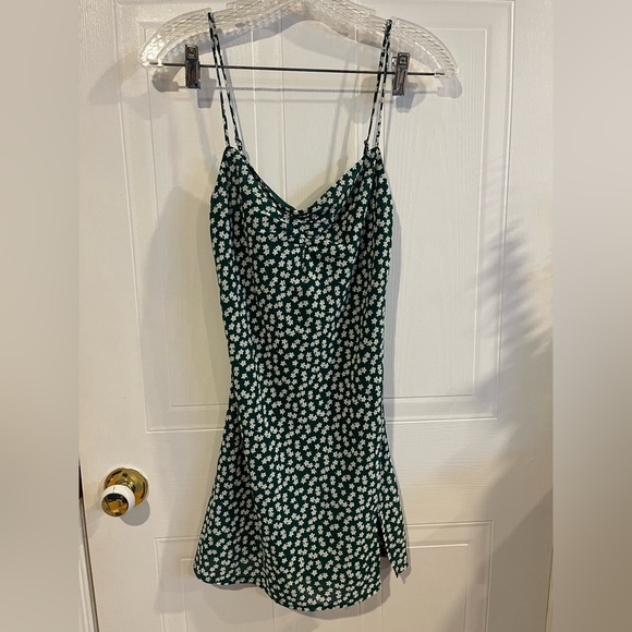 Princess Polly Green and White Slip Mini Dress - Picture 1 of 6
